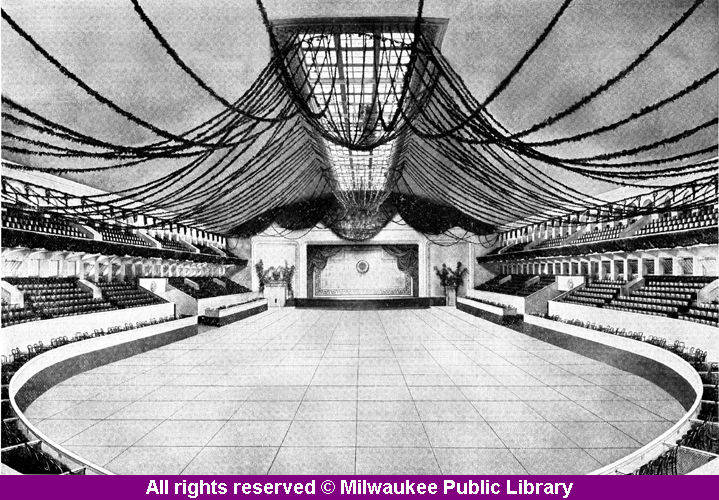 Inside the Milwaukee Auditorium